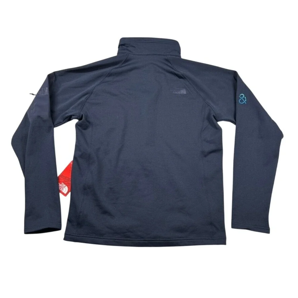 The North Face Jacket Mens M Mountain Peaks Full Zip Navy Thermal Layer Outdoor